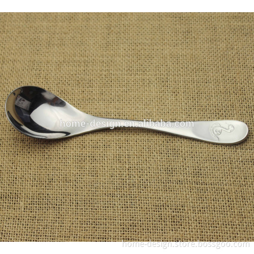 stainless steel baby spoon with 12 Chinese zodiac animal